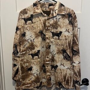 Men's Hunting Dog Print Jacket